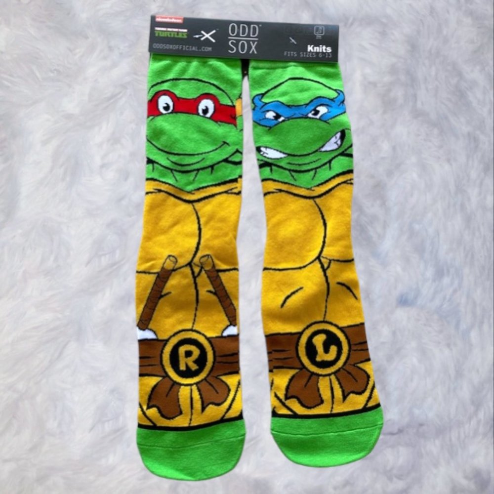 BNWT. Odd Sox- Ninja Turtles Characters Socks